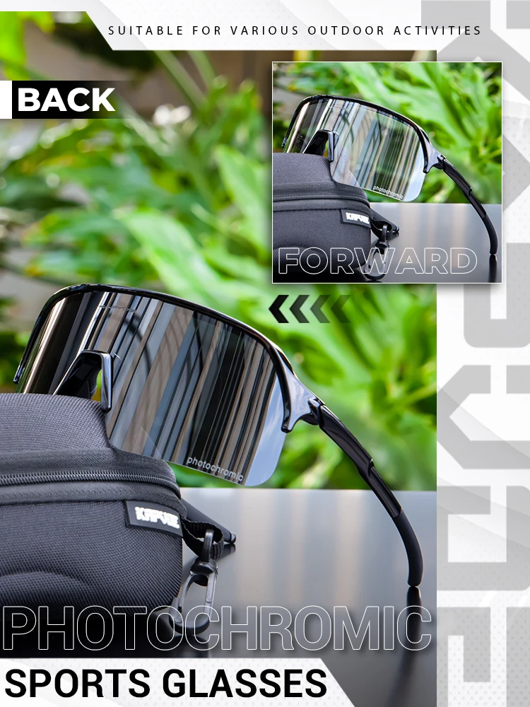 AliExpress kapvoe Kapvoe Photochromic Hiking Eyewear Sunglasses for Man Cycling Glasses Driving Bicycle Women MTB Bike Outdoor Sport Goggles UV400