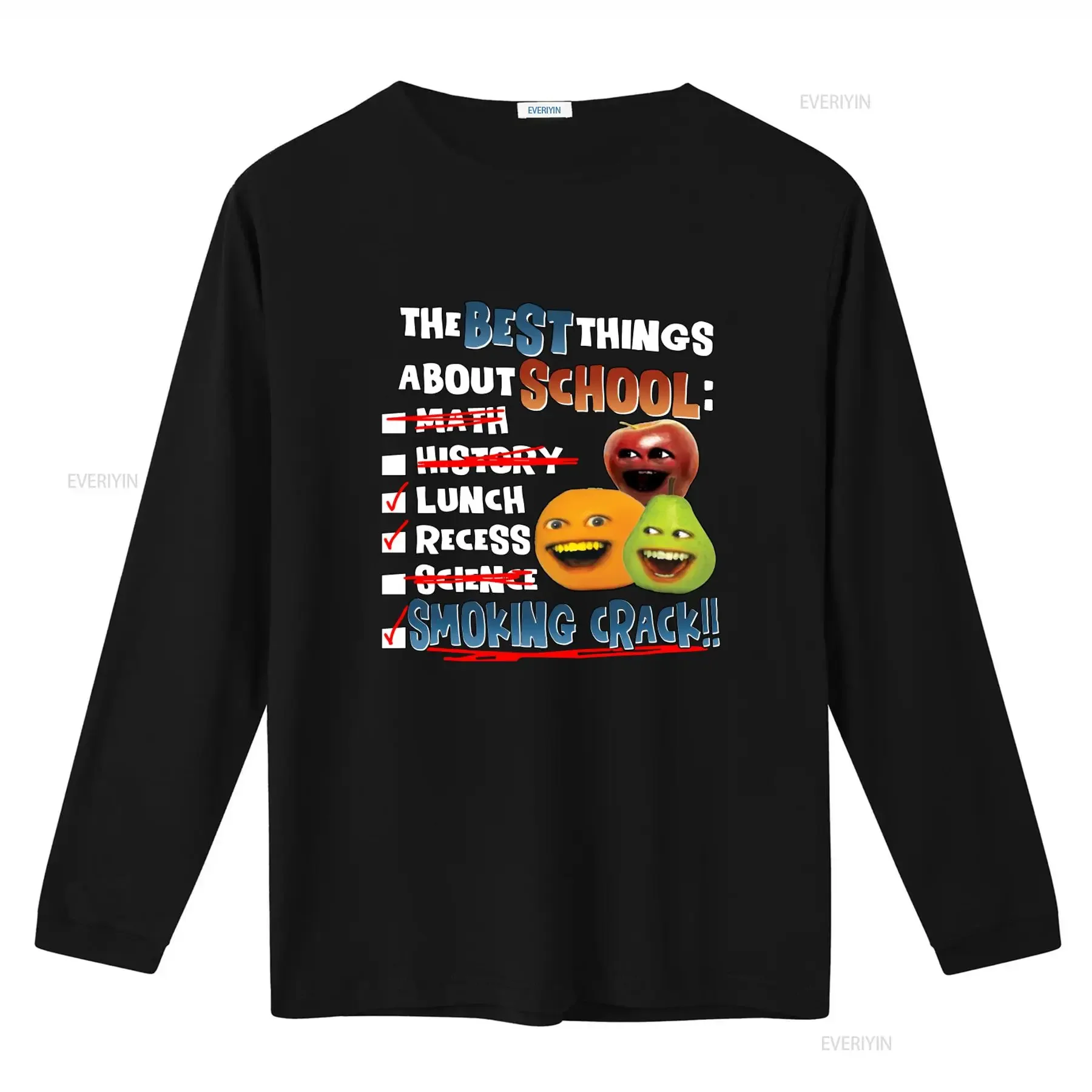 Funny Annoying Orange Jersey  T Shirt Size S 3XL Best Birthday School Lunch Recess Smiling Fruits Design vintage Washed