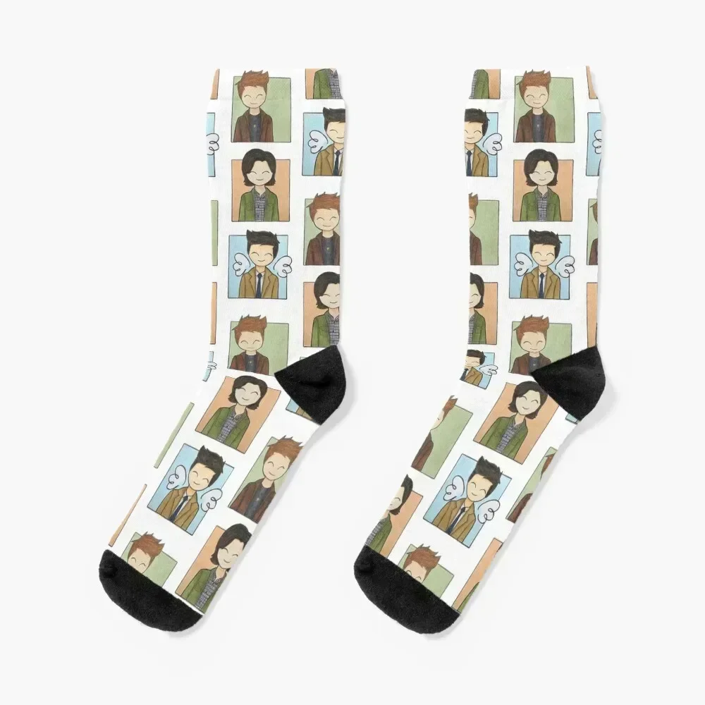 Team Free Will Socks warm winter tennis floral christmass gift Socks For Man Women's