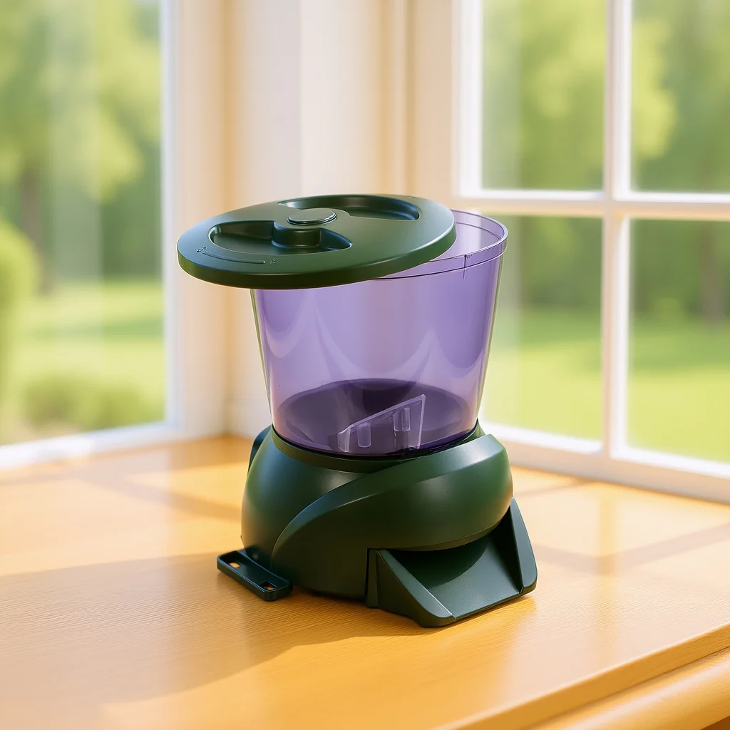 

Feeder Automatic Fish Feeding Device with Timer LCD for Tank Pond Pets Durable Design No Included