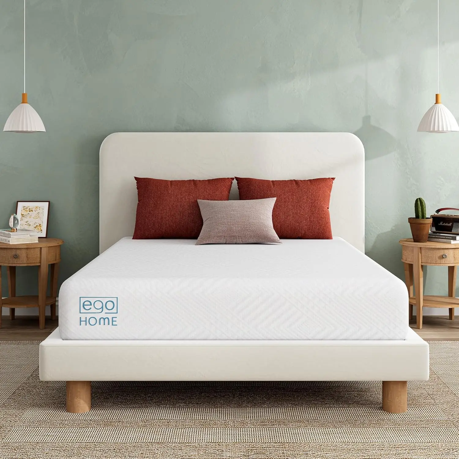 6 Inch Foam Mattress Twin, Cooling Gel Bed Mattress, Fiberglass Free