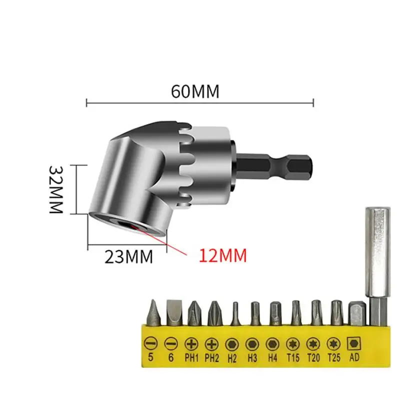 Angled Bit Hex Bit 105 Degree Angle Screwdriver Socket Holder Adapter Adjustable Bits Drill Bit Angle Screw Driver Tool Socket