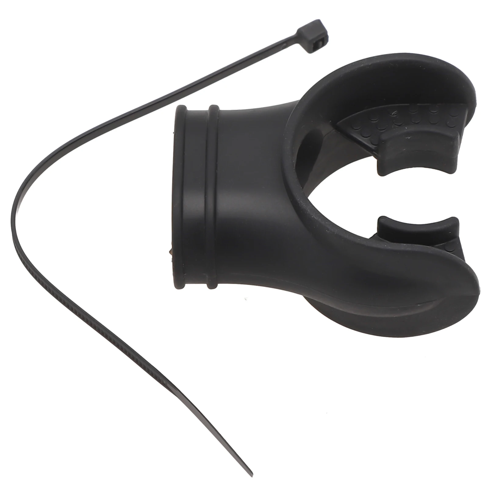 Snorkel Mouthpiece for Diving Second Stage Applications Uses Soft Elastic Silicone and Supports Cable Tie Mounting