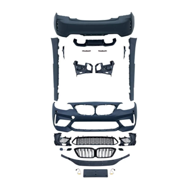 

Suitable for 14-21 2 Series F22 Retrofit Upgrade M2C Thunder Front Bumper Grille Side Skirts Rear Bumper Body Surround