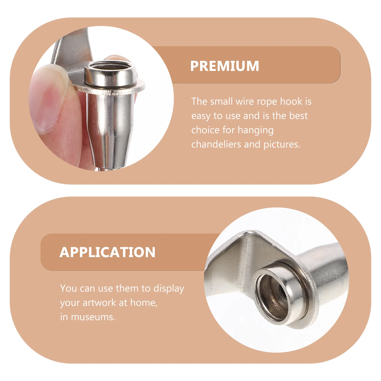 12 ชิ้นปรับเชือกลวดตะขอแขวนสําหรับรางตะขอสตริงแสงแขวนชุดสายตะขอทนทานทนทานแบริ่งรับน้ําหนักที่แข็งแกร่ง