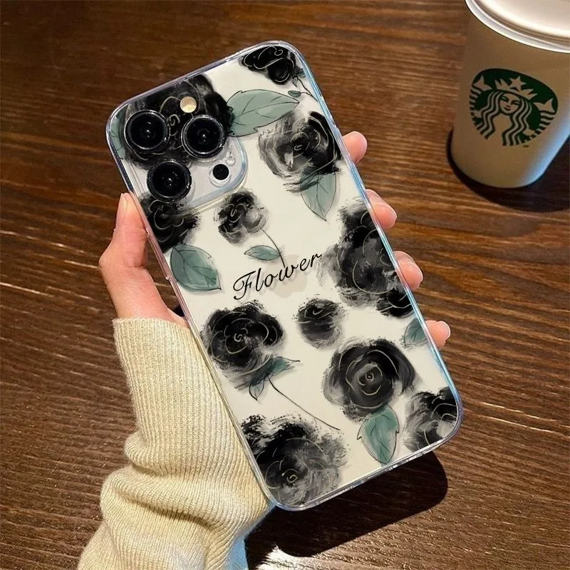 

Elegant Black Rose Floral Case For SamsungA06 A04E A05S A04 A55 A54 A35 A14 A15 A15 A34 A24 A23 A21S A56 M55 M54 M23 M53 M33Case