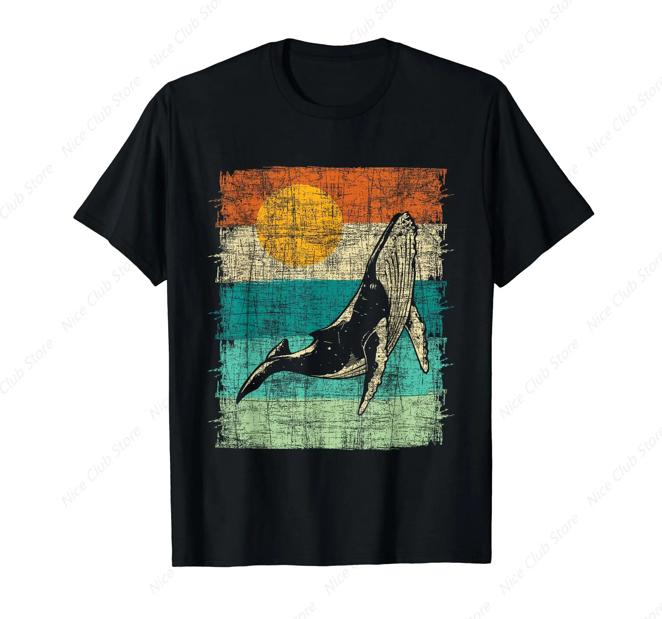 Retro Whale Lover - Marine Biologist Aquarist Whales Animal T-Shirt