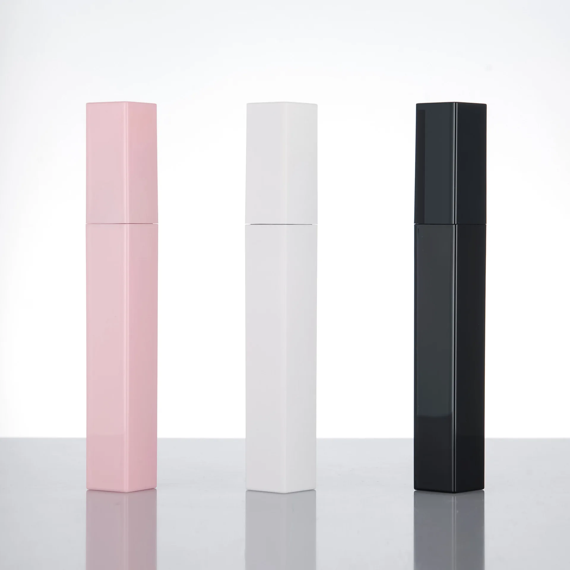 New In Stock No logo pink tube curled thick black mascara Private Label Mascara