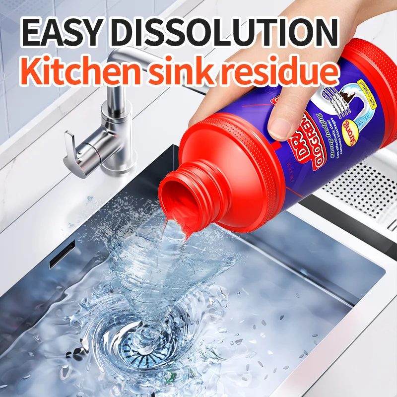 Strong dissolution of pipeline unclogging agent for drainage, toilet blockage, kitchen oil stains, liquids, deodorizing device