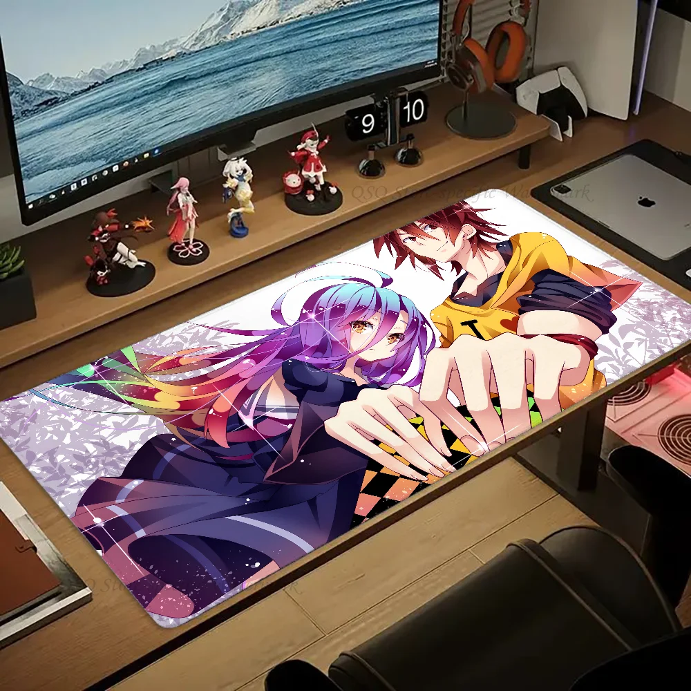 1pc Anime N-No Game No Life Mouse Mat Desk Mat With Pad Gaming Accessories Prime Gaming XXL Keyboard Pad