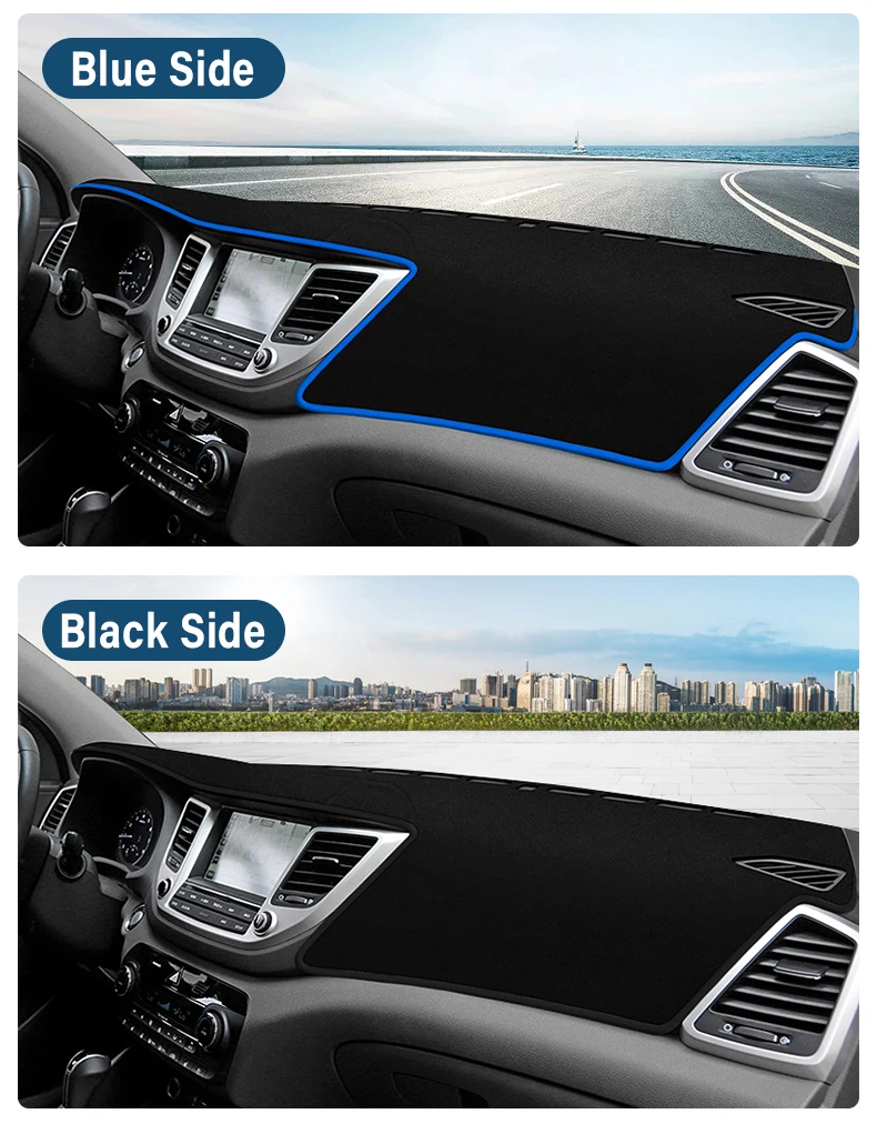 Für Hyundai Tucson TL 3rd 2015 2016 2017 2018 Auto Dashboard Abdeckung Vermeiden Licht Pads Instrument Panel Teppiche Anti-Uv Zubehör – Detail 16