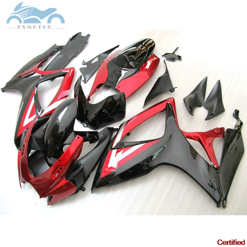 

Injection Fairing kits for SUZUKI GSXR600 2006 2007 motorcycle fairings kit GSXR750 GSX R750 K6 06 07 red black bodywork