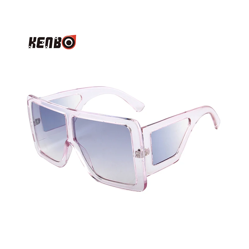 Kenbo Fashion Pink Square Sunglasses Women Oversized Big Frame Sun Glasses Female Luxury Brand Designer Vintage Gradient Oculos