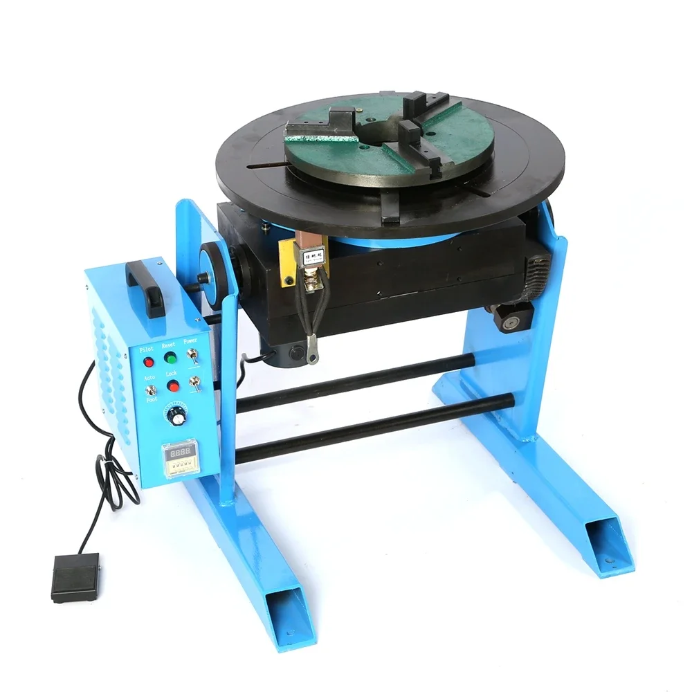 JINSLU HD-50 50KG Welding Positioner Welder Turntable HD50 Center Hole With D200 Lathe Chuck