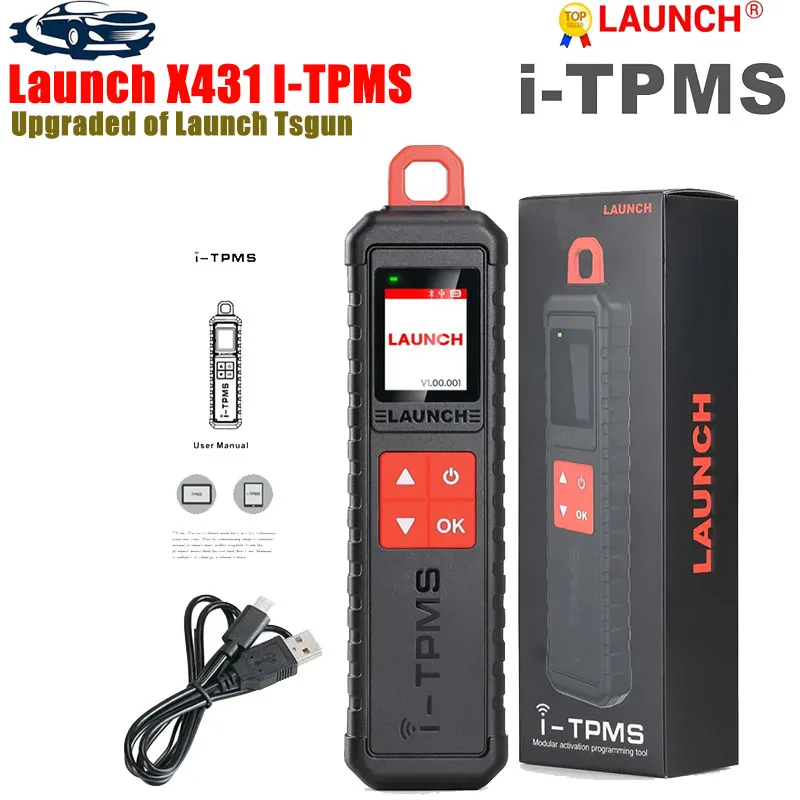 

2024 LAUNCH i-TPMS Handheld TPMS Service Tool i-TPMS Car Tire Pressure Detector Tool Upgrade of TSGUN Supports 315/433MHz Sensor