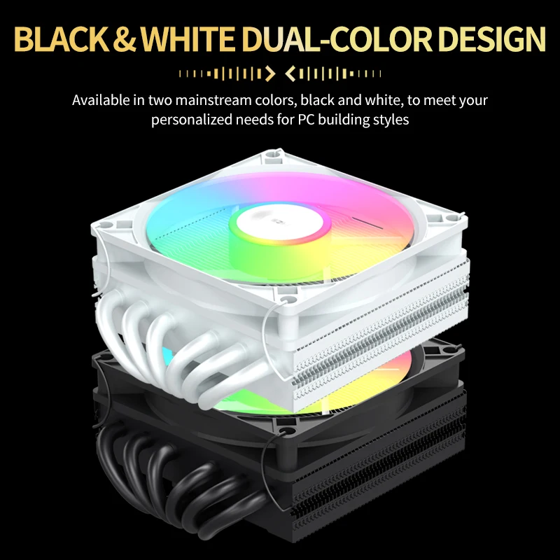 UPSIREN ITX90 V6 X45 Air cooling Down-draft radiator,6 heat pipes/Suitable for mini ITX cases/Support LGA1851/1700/AM5/AM4