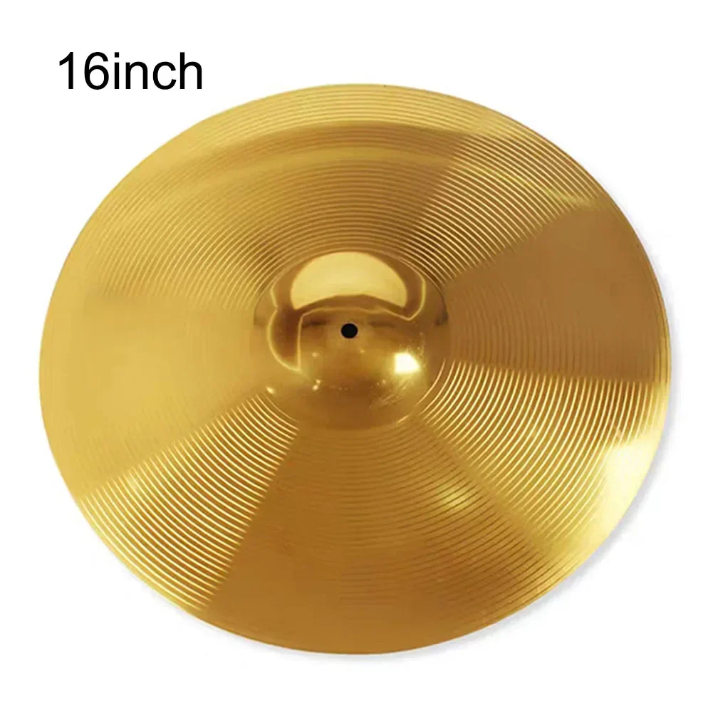 Golden Brass Cymbals 8 10 12 14 16 Inch Drum Brass Percussion Splash Crash Hi-Hat Cymbal Musical Instrument Accessories 1pc