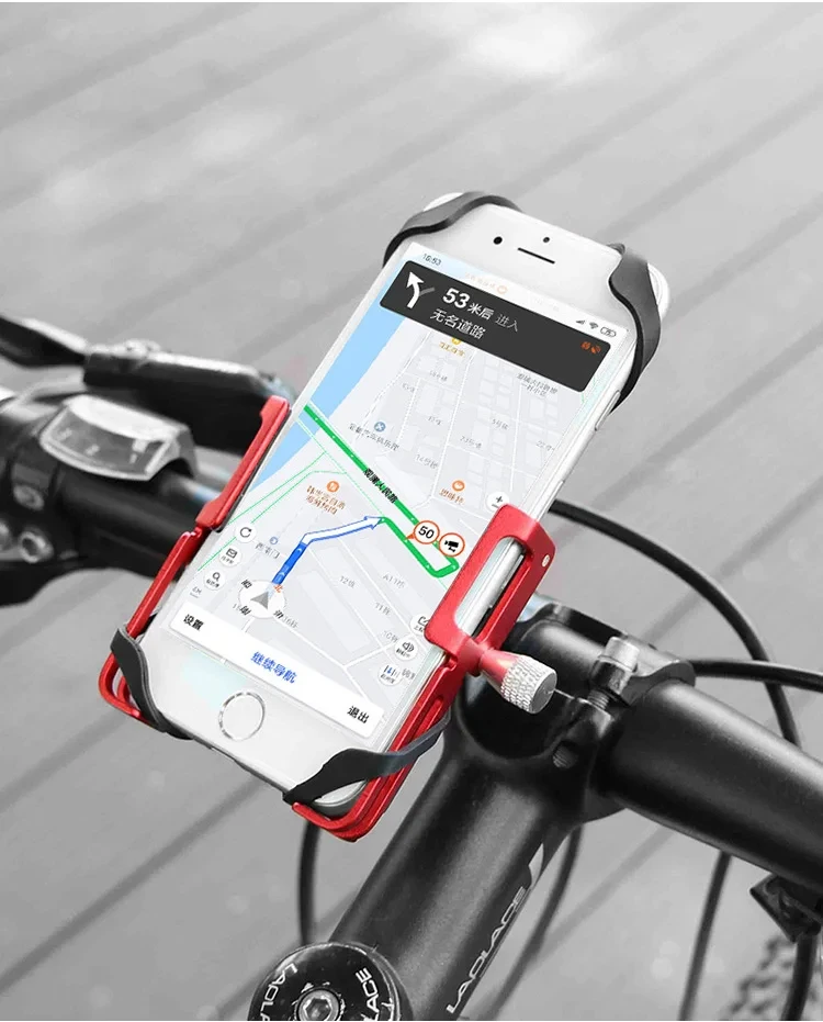 GUB P10 Fahrrad-Telefonhalter, Halterung aus Aluminiumlegierung, Motorrad-Fahrradständer, Halterung, Lenkerclip für 55–100 mm – Detail 2