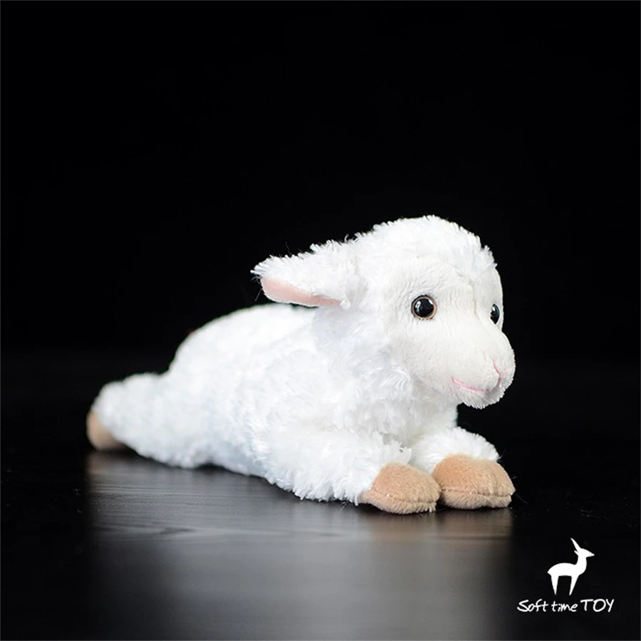 

Baby Sheep High Fidelity Anime Cute Plushie Yeanling Plush Toys Lifelike Animals Simulation Stuffed Doll Kawai Toy Gifts For Kid