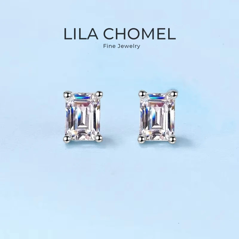 

Женский подарок на день рождения PT950, платиновые серьги-гвоздики для девочек, свадебные украшения, 0,5/1/2 карата, муассанит, бриллиант, женский день Святого Валентина