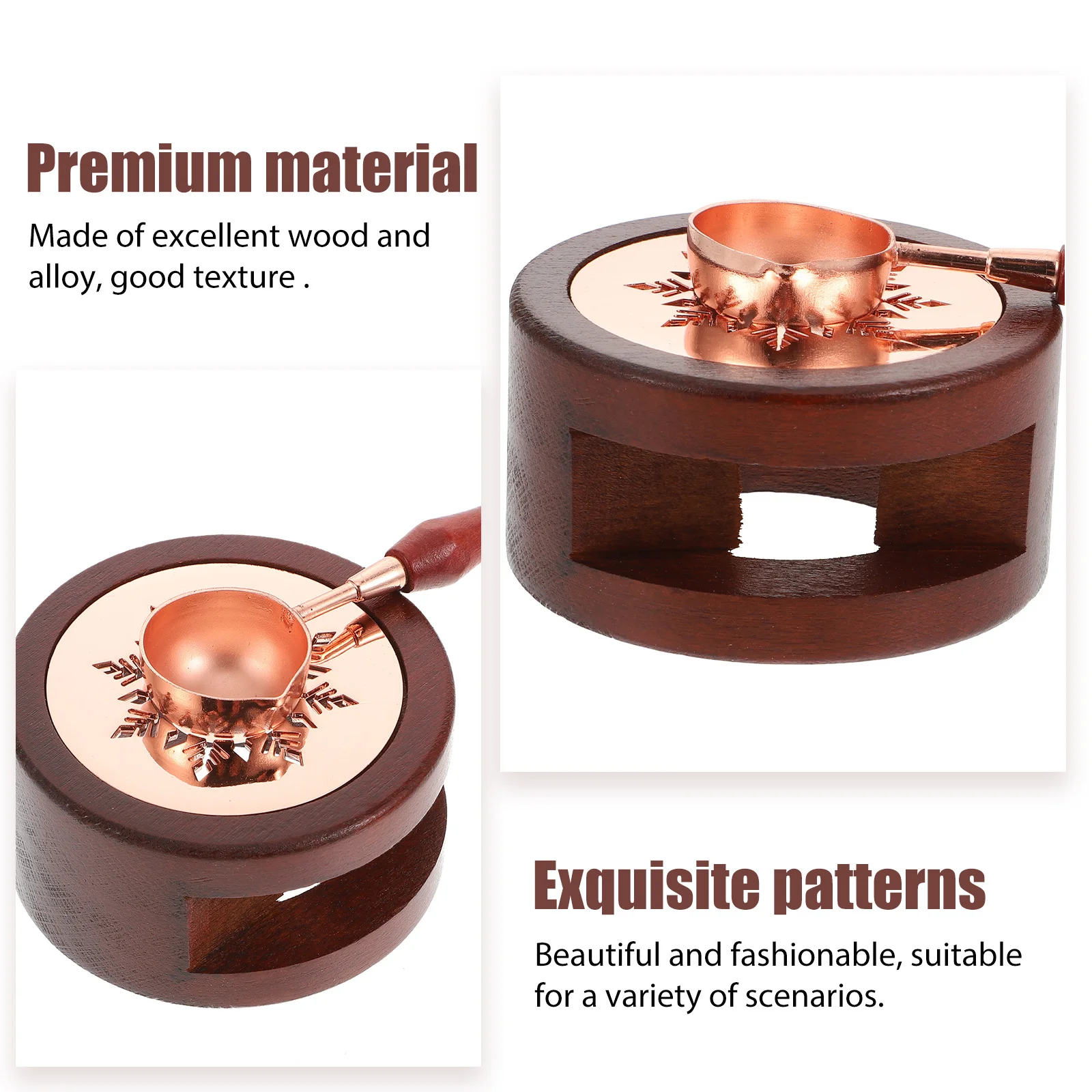 

2pcs Fire Wax Melting Furnace Kit Sealing Spoon For Wax Seal Stamp Envelope Wedding Invitation Craft Supplies Portable Warmer