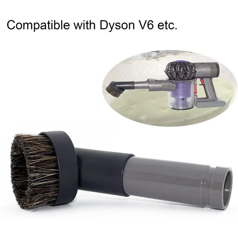 Horse Hair 1.25 Inch Vacuum Brush Attachment Hose Adapter For Dyson V15 V11 V10 V8 V7 V6 Vacuum Cleaner