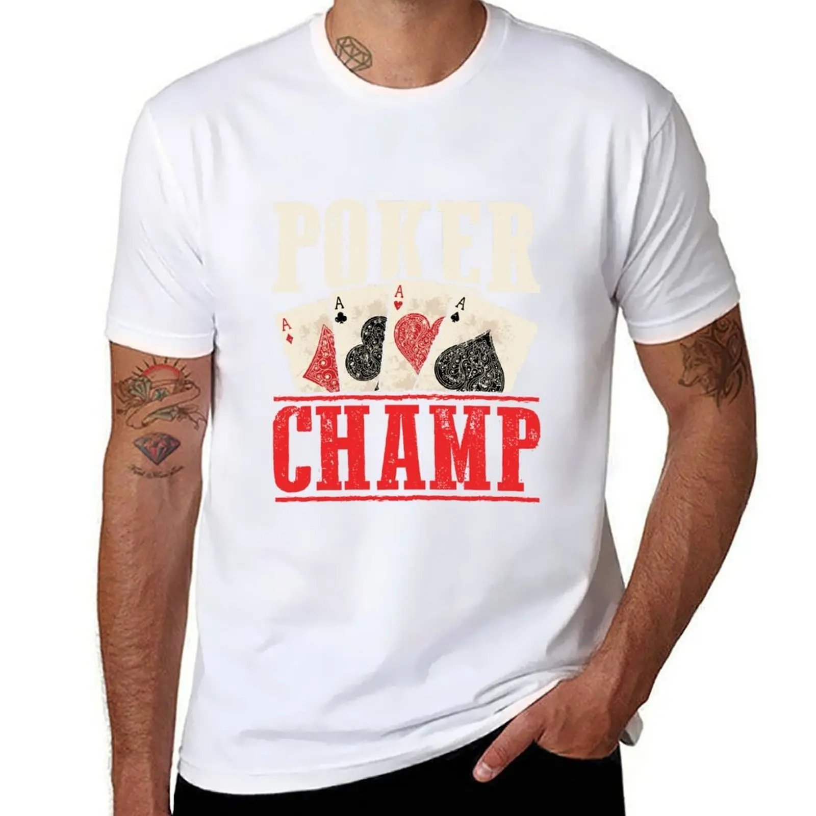 

Poker Champ Tournament Gambling Gambler T-Shirt man t shirt designer t shirt for man T-Shirt