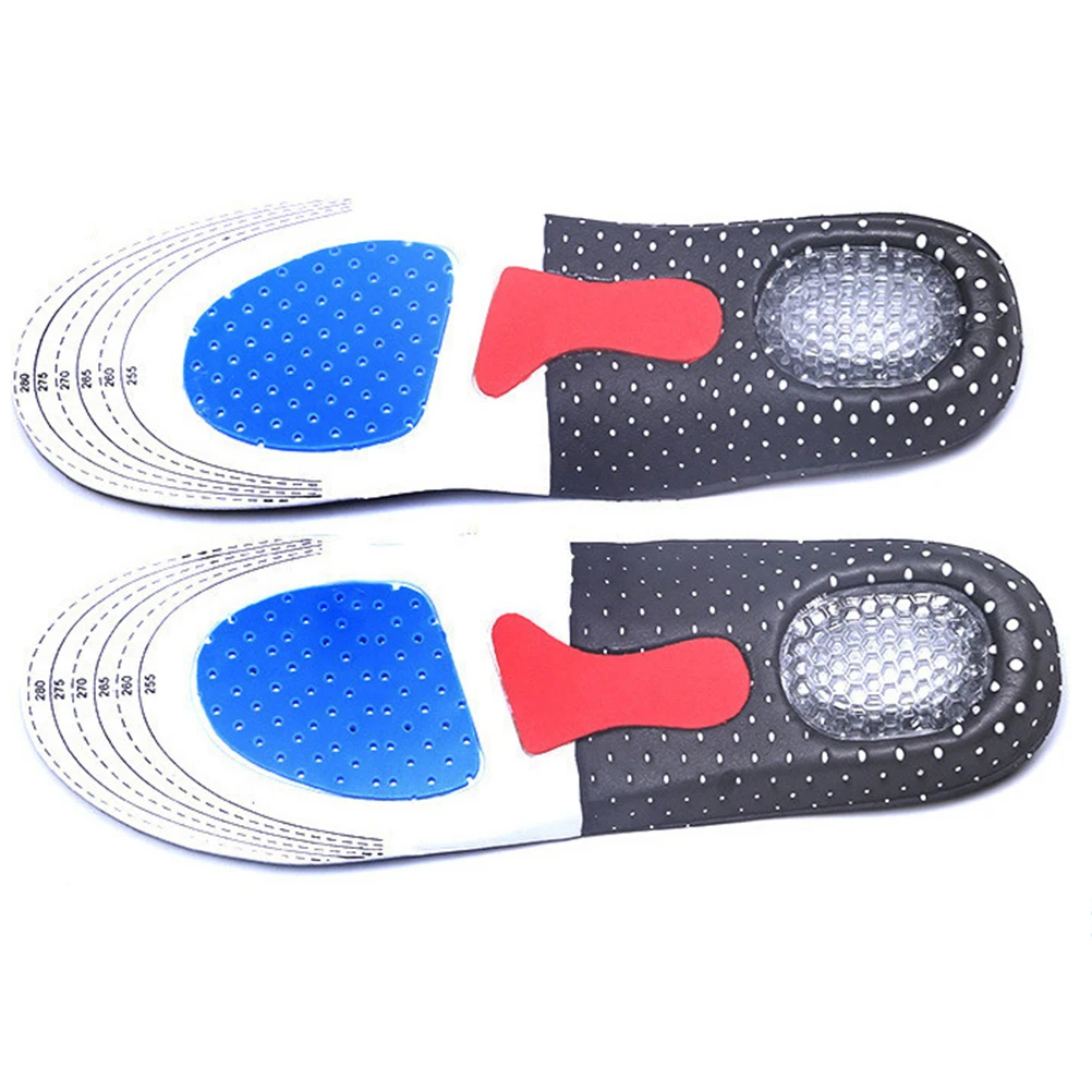 

Silicone Gel Insoles Ultra Thin Full Foot Absorption Shock Resistant Deodorant For Sports Hiking Shoes Reduces Pressure Keeps