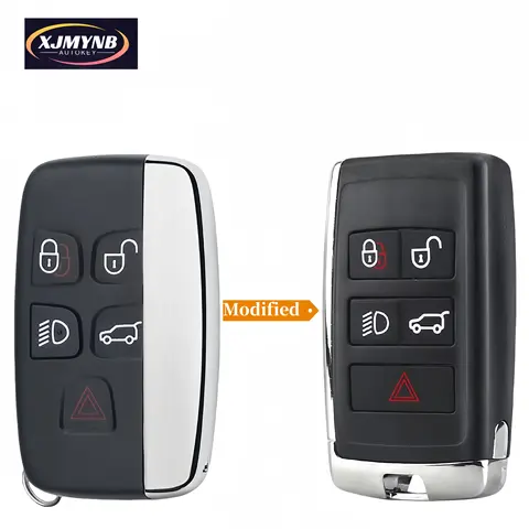 랜드 로버 레인지 로버 스포츠 디스커버리 4 Evoque 2010-15 LR4 용 XJMYNB Jaguar XF XE XJ 수정 된 원격 자동차 키 쉘 5BNT