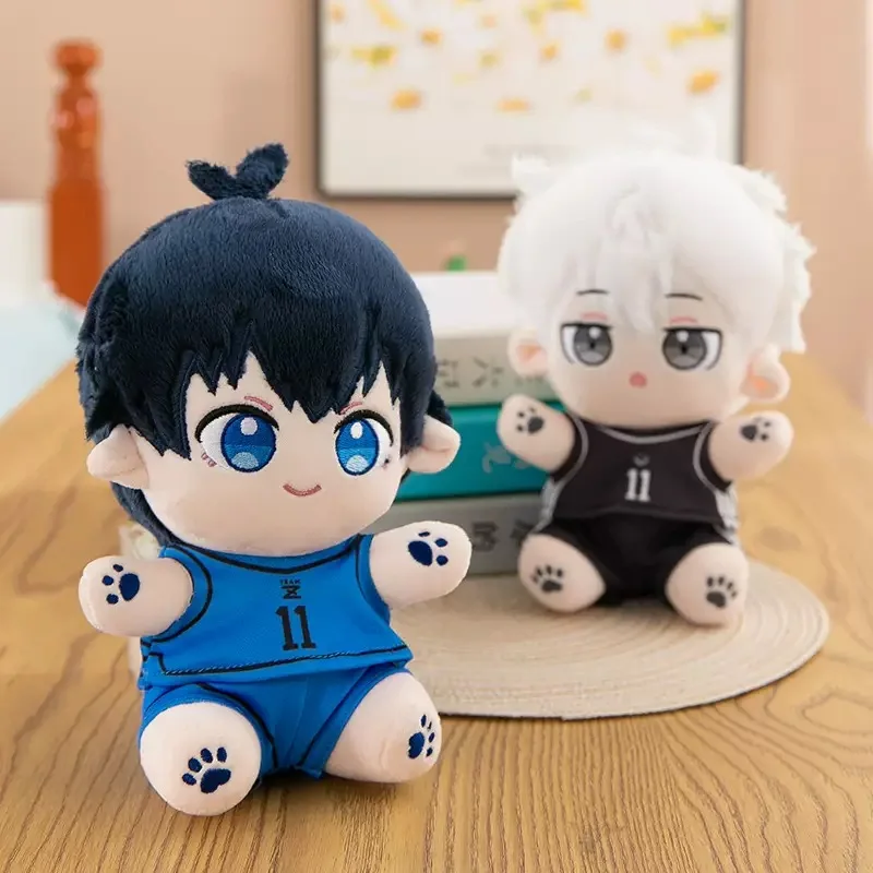 HOT 20CM Cute Blue Lock Anime Stuffed Cotton Doll Nagi Cartoon Periphery Kawaii Figure Character Plushie Ornaments Birthday Gift