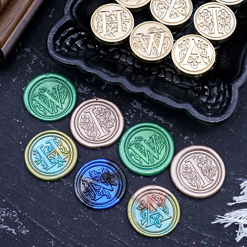 1pc A- Z 26 Letters Wax Seal Stamp DIY Alphabets Sealing Seals Stamps Letter Head For Scrapbooking Wedding Invitation