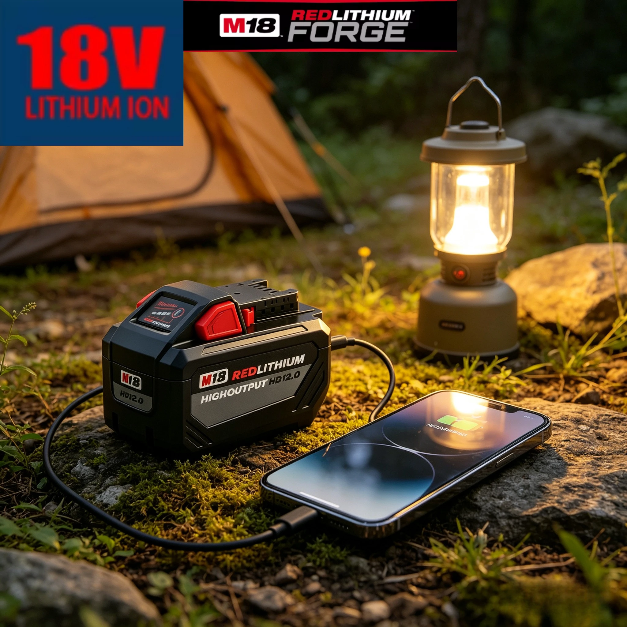 

Milwaukee M18 18V 12.0Ah HD12.0 Battery 48-11-1812 High Output REDLITHIUM For M18 Cordless Impact Wrench Drill Grinder Tools