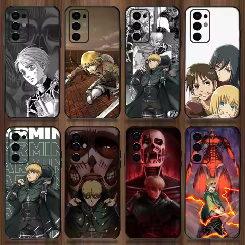 Anime Armin Arlert Phone Case For Samsung Galaxy A13,A21s,A22,A31,A32,A52,A53,A71,A80,A91 Soft Black Cover