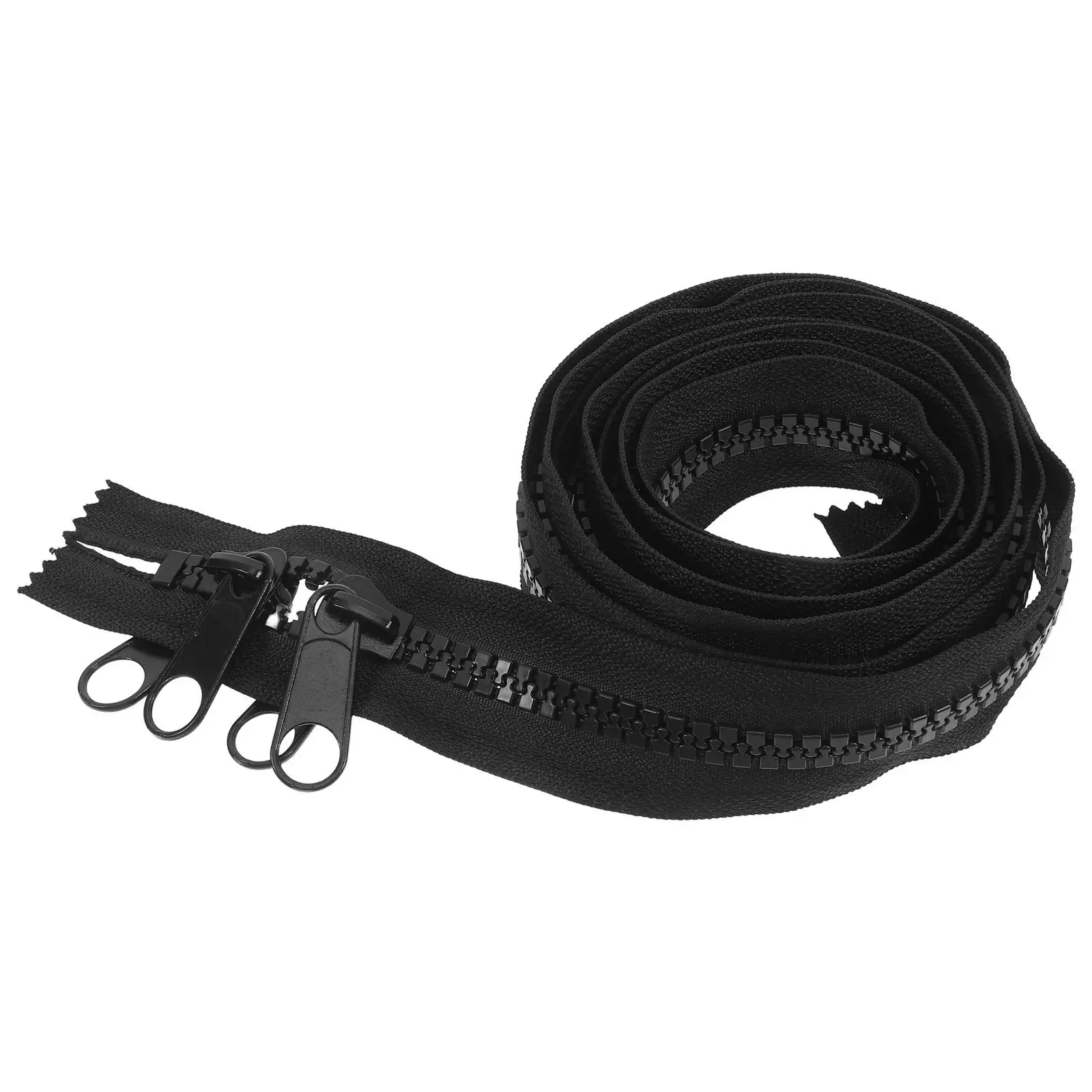 

2-метровая гигантская нейлоновая молния с двойным язычком, сверхпрочная, для тентов, брезентовых покрытий, лодок, спальных мешков, батутов, лежанок для собак, для наружного применения и шитья