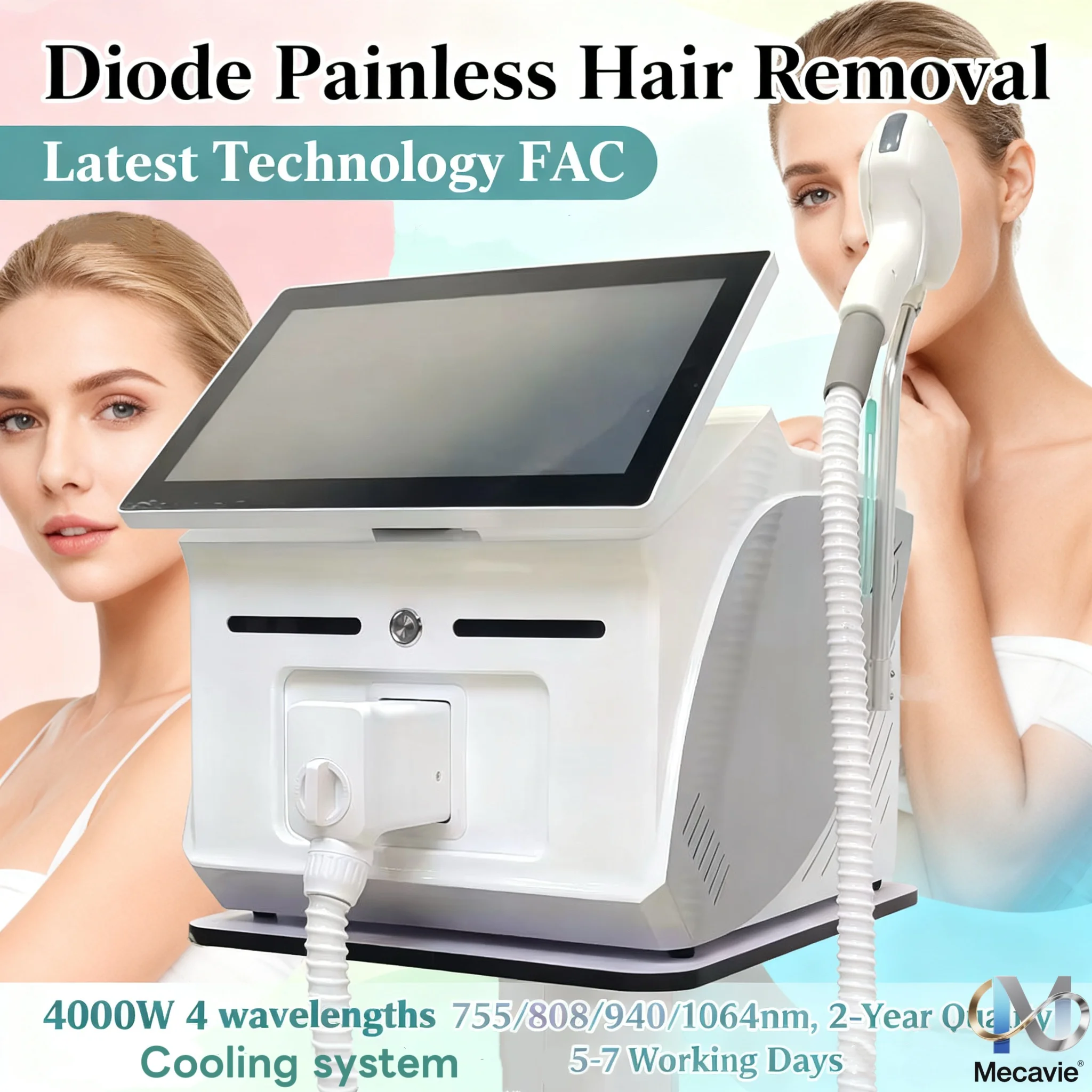 

2026 Latest technology 4000W Picosecond Laser 4-Wavelength Diode for Hair & Tattoo Removal Fast Painless Permanent Top Beauty