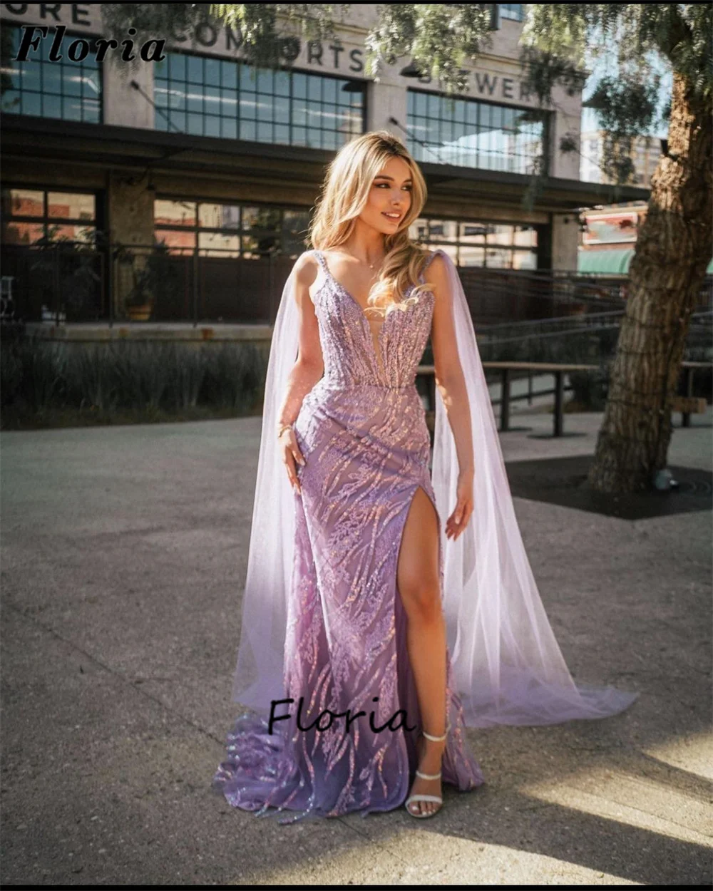 

Dubai Design Purple Sequins Party Dresses For Women Robes 2024 Plus Size Formal Occasion Dress Beading Engagement Evening Dress