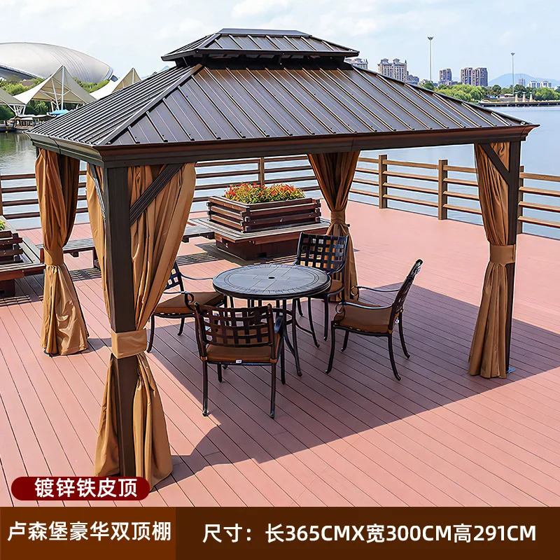 Sunroom, pavilion, outdoor courtyard, villa garden aluminum alloy sunshade balcony roof modern