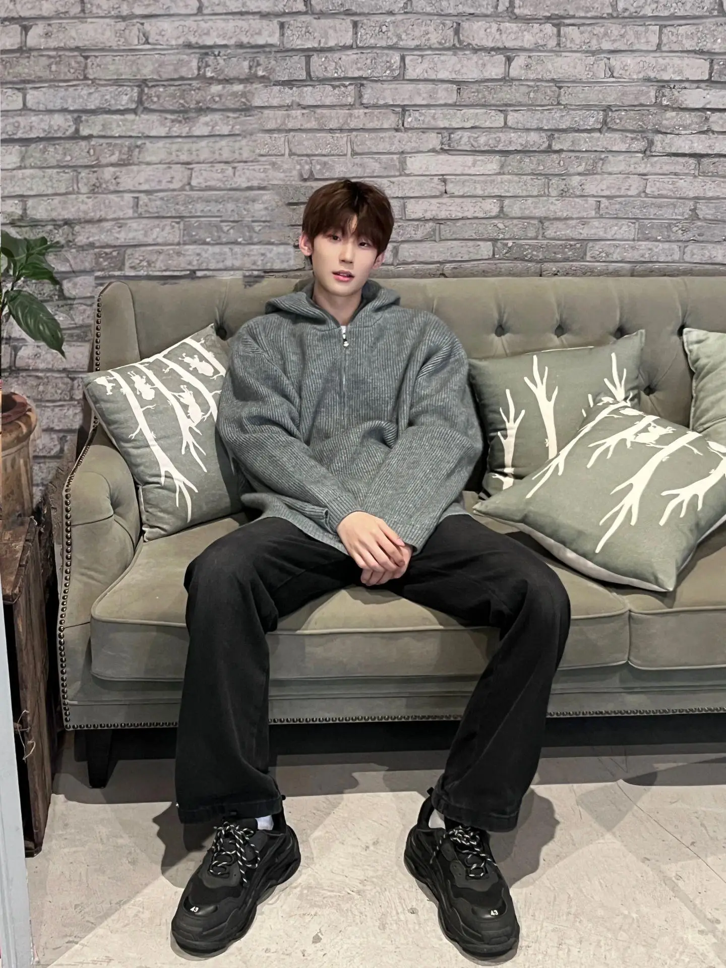 

Мужская толстовка Cleanfit Lazy Sle с молнией, вязаный свитер, осенне-зимняя, не скатывается, повседневная, свободного кроя, с круглым вырезом, длинная