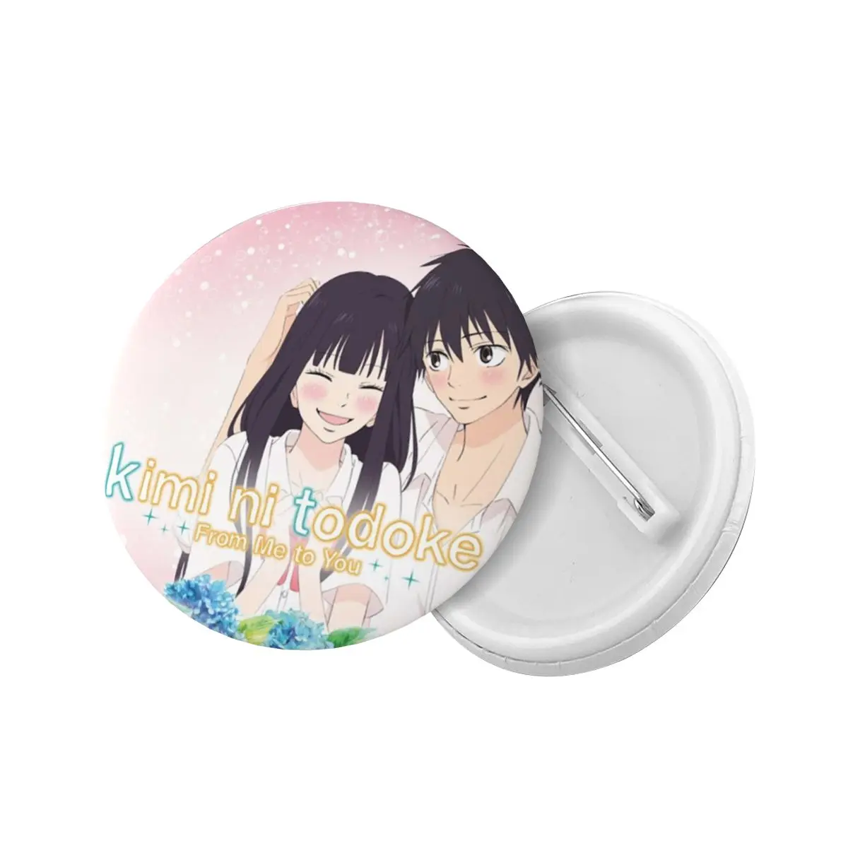 Kimi Ni Todoke Pin Back Buttons for Clothes Customizable Japanese Girl Manga Badges Brooch Pinback