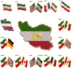 Iran Flag Laple Pin Badge Brooch