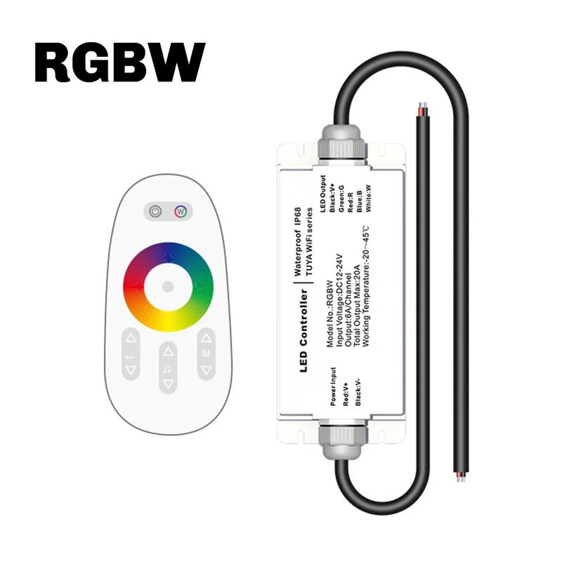 APPLIA-Tuya WIFI DC12V 24V LED Strip Waterproof Controller IP68 Rain-Proof With Tuya Voice Remote Control