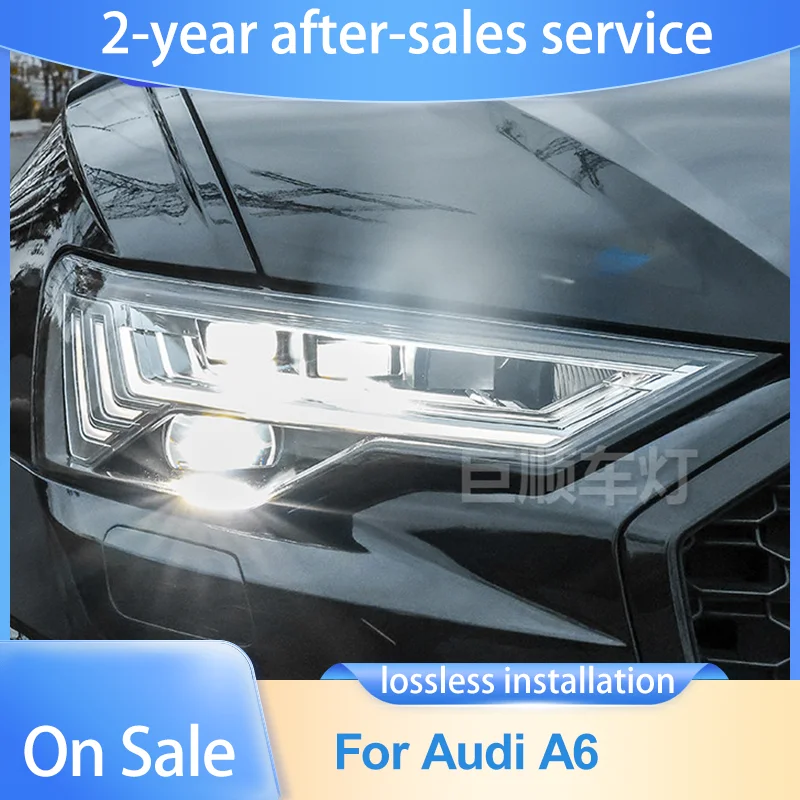 Car For Audi A6 C8 Headlight A6L 2019-2023 Upgrade Modified to New DRL Dynamic Turn Signal LED Headlight
