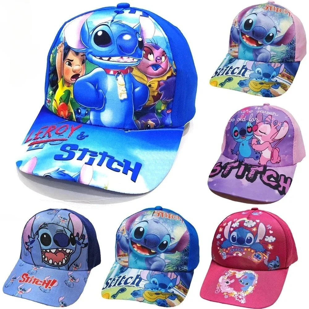 Casquette de Baseball Disney Stitch pour enfants, chapeau de soleil, Protection UV en plein air, cadeau