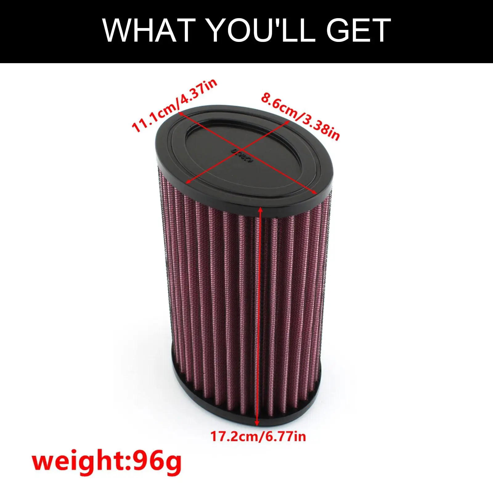 

Air Filter Easy Installation TB-9004 High Performance Engine Air Cleaner for Scrambler 865 T100 110TH Anniversary LE 865