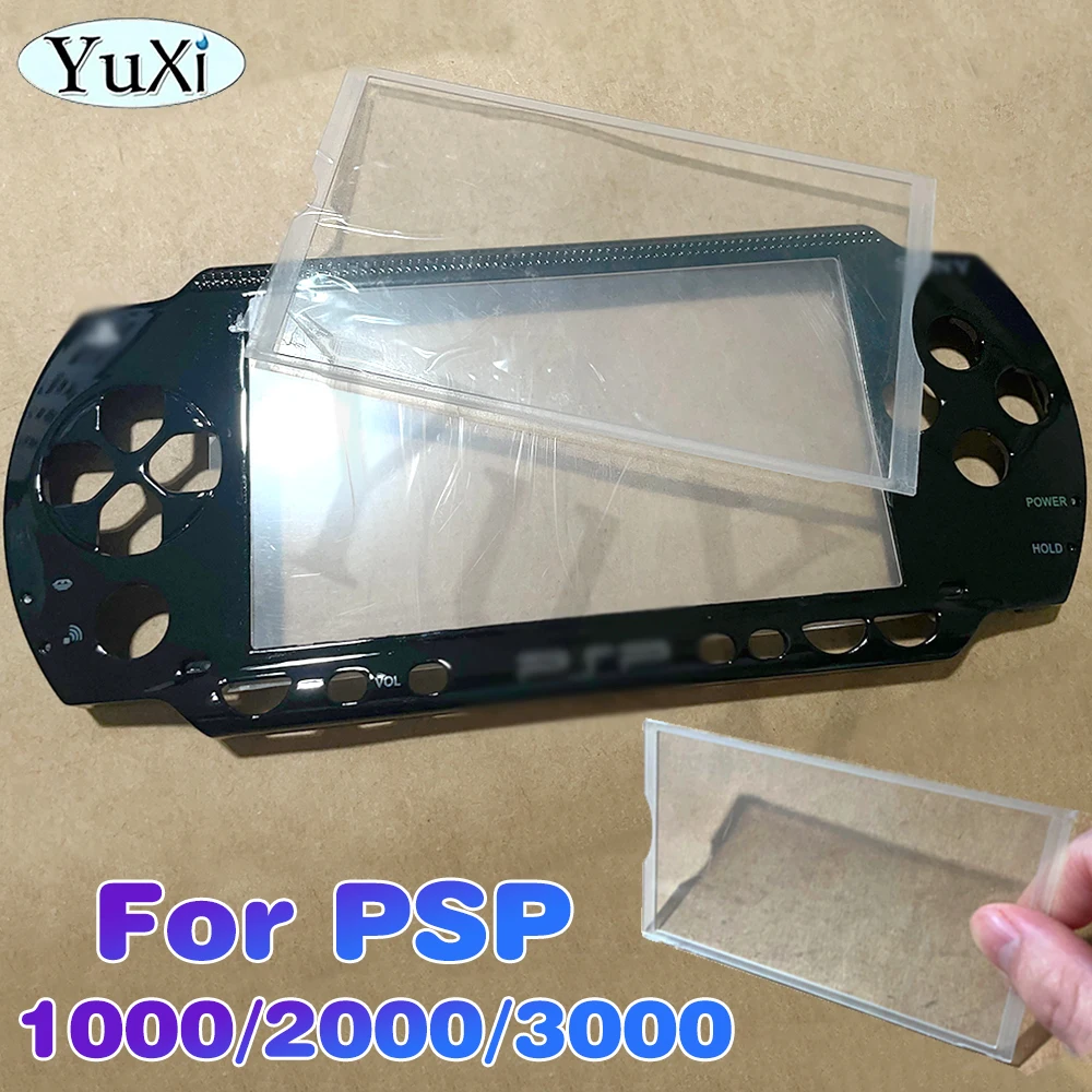 

1Pc For PSP LCD Screen Display Glass Plastic Len for PSP 1000 2000 3000 Game Console Transparent Frame Clear Mirror Cover Panel