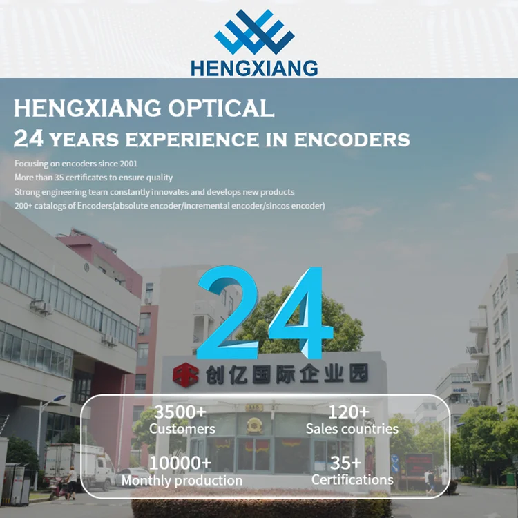 Codificador absoluto Hengxiang SM58 16 bits 17 bits 24 bits Codificador absoluto multivoltas para precisão