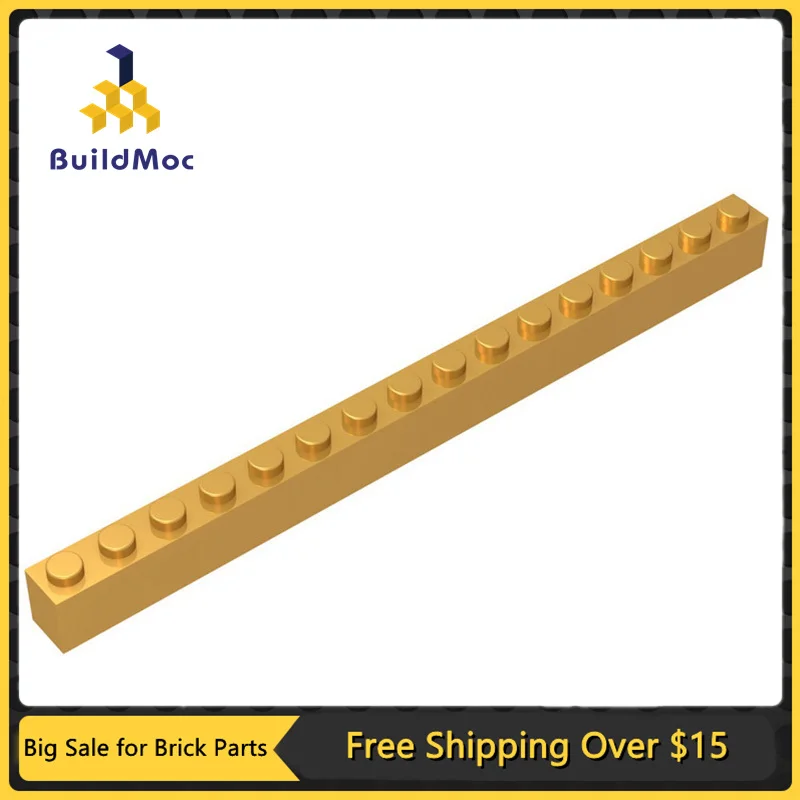 

10Pcs MOC Parts 2465 Brick 1 x 16 Compatible DIY Assmble Building Blocks Particle Kid Brain Toy Gift