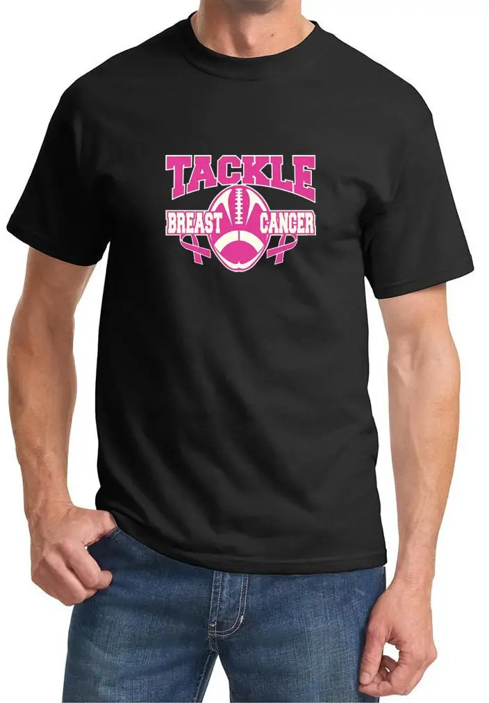 Tackle Breast Cancer Adult Awareness T Shirt PC61