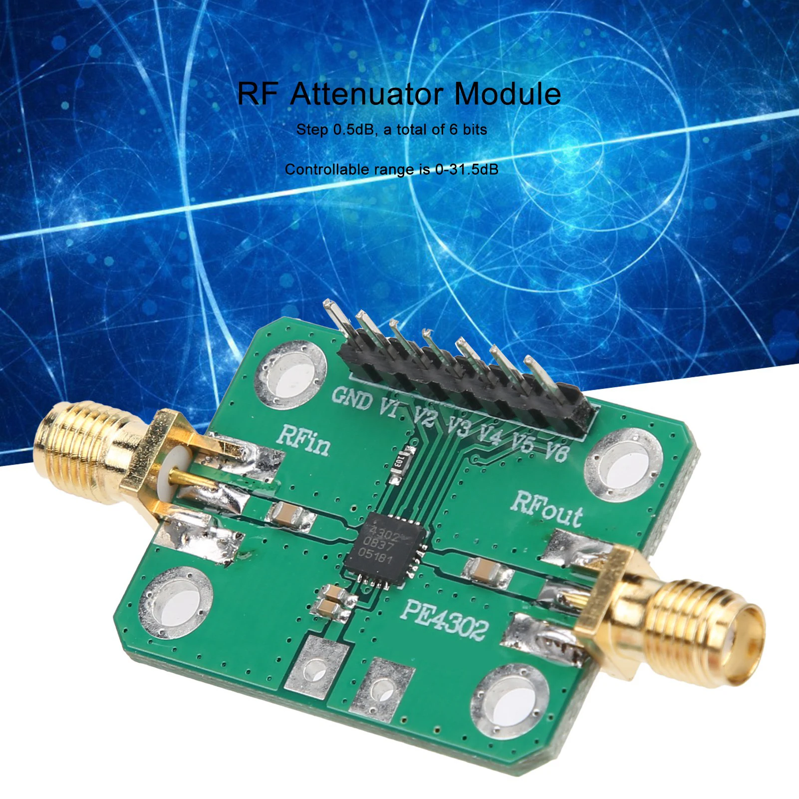 PE4302 Attenuator Module RF Attenuator Module Numerical Control Parallel Immediate Mode Electronic Component