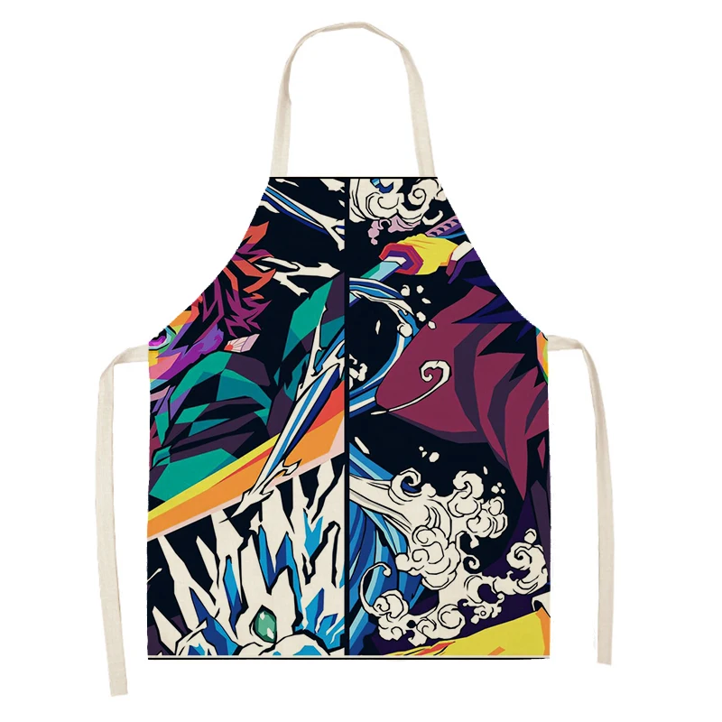 Women\'s kitchen apron Gorgeous patterns Restaurant chef barber barman apron Waterproof apron for menand child painting apron